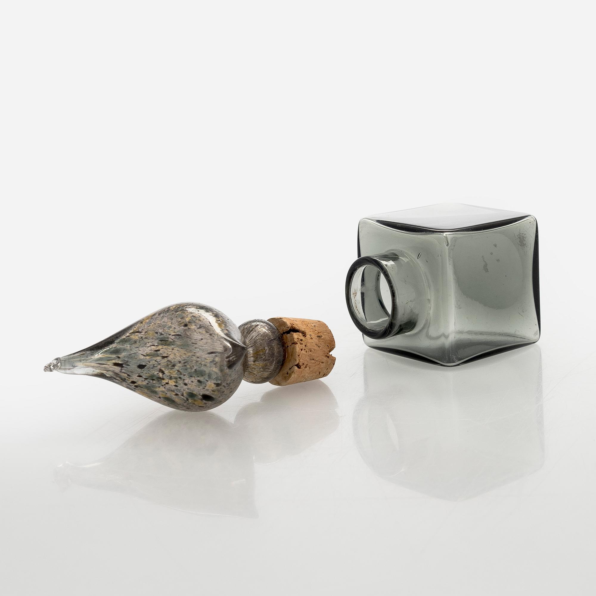 Kaj Franck, flaska, KF254, signerad K. Franck Nuutajärvi -61.