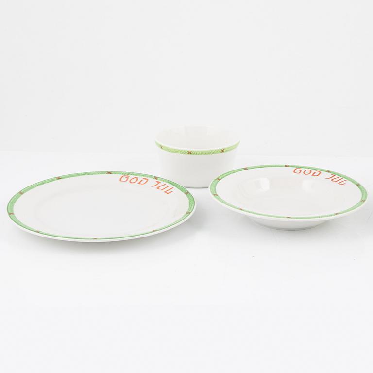 A 18-piece 'God Jul' porcelain service from Gustavsberg.