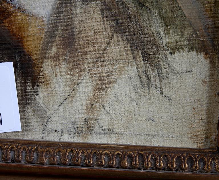 OKÄND KONSTNÄR, norsk skola, olja på duk, sekelskiftet 1900.