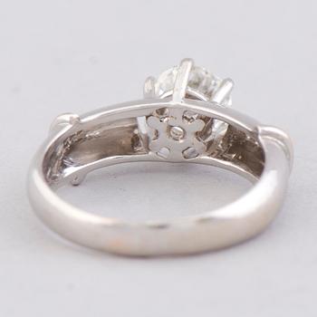 RING, briljantslipad diamant, 18K vitguld.