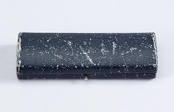 BROSCH, sterlingsilver med bergkristall, Wiwen Nilsson, Lund 1948. Vikt ca 9,5 g.