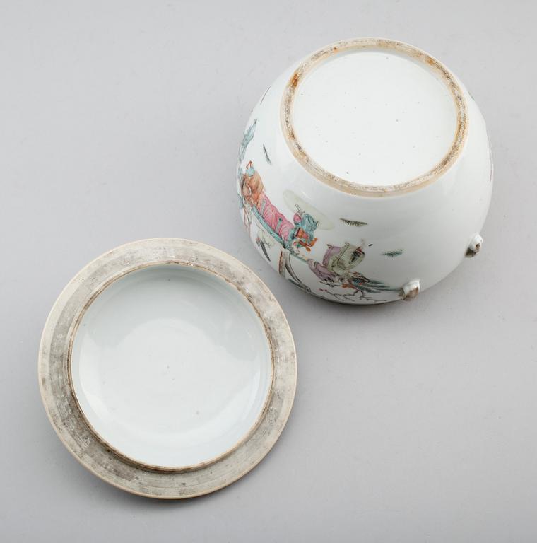 LOCKSKÅL, porslin, Kina, 1800-/1900-tal.