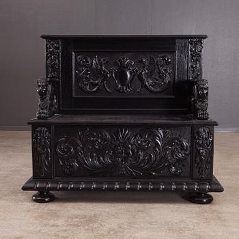 BÄNK, barockstil, 1800-talets slut.