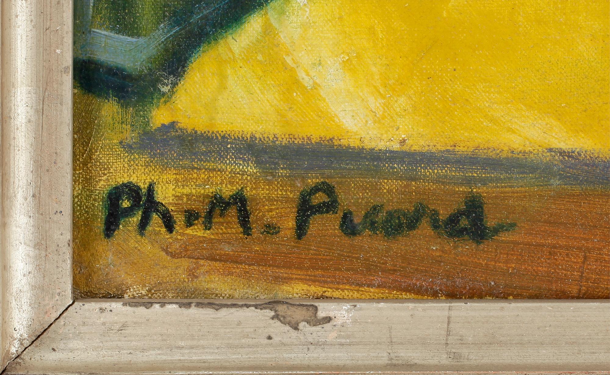OKÄND KONSTNÄR, olja på duk, signerad.