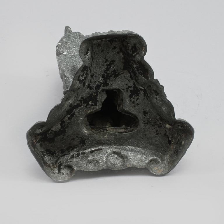 LJUSSTAKE, vitmetall, omkring 1900.