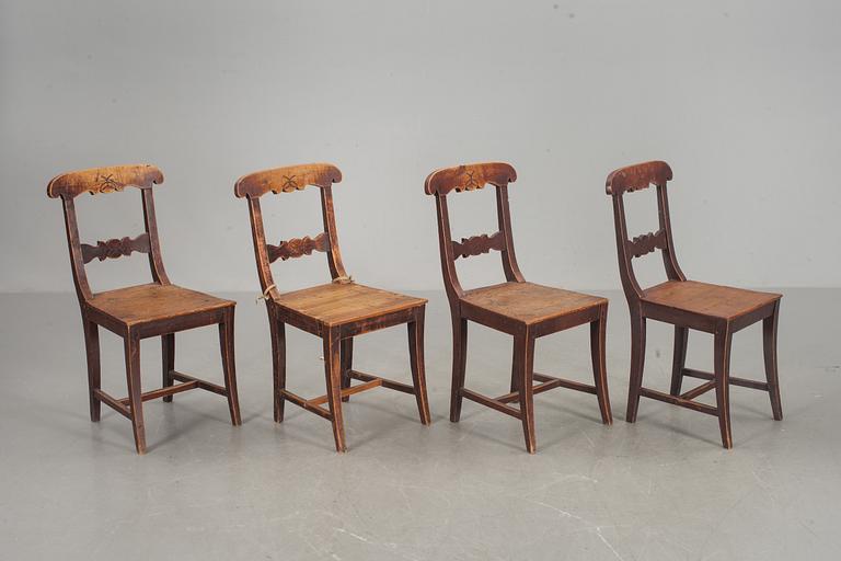 STOLAR, 4 stycken, 1800-talets andra hälft.