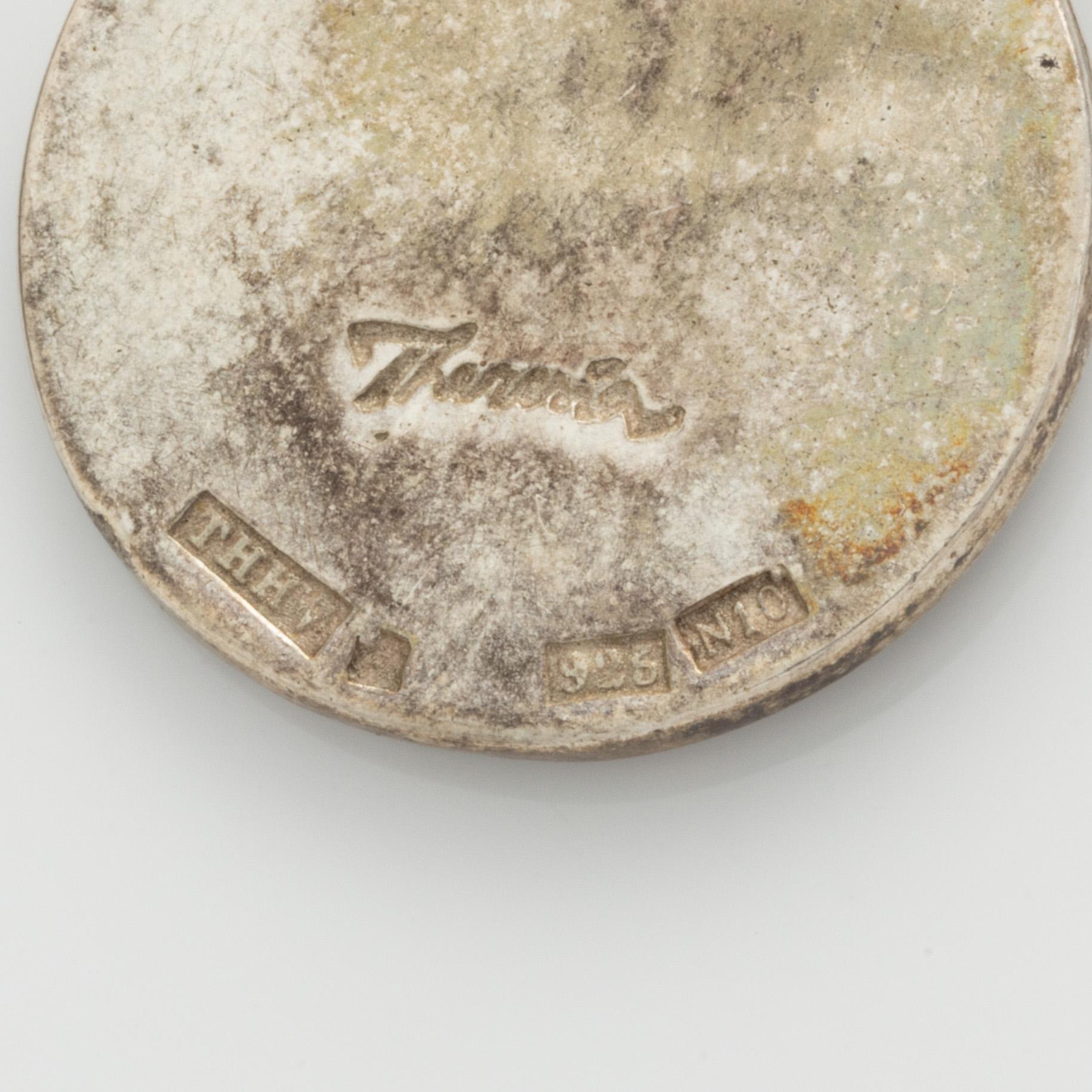 Theresia Hvorslev, a pair of earrings, silver.