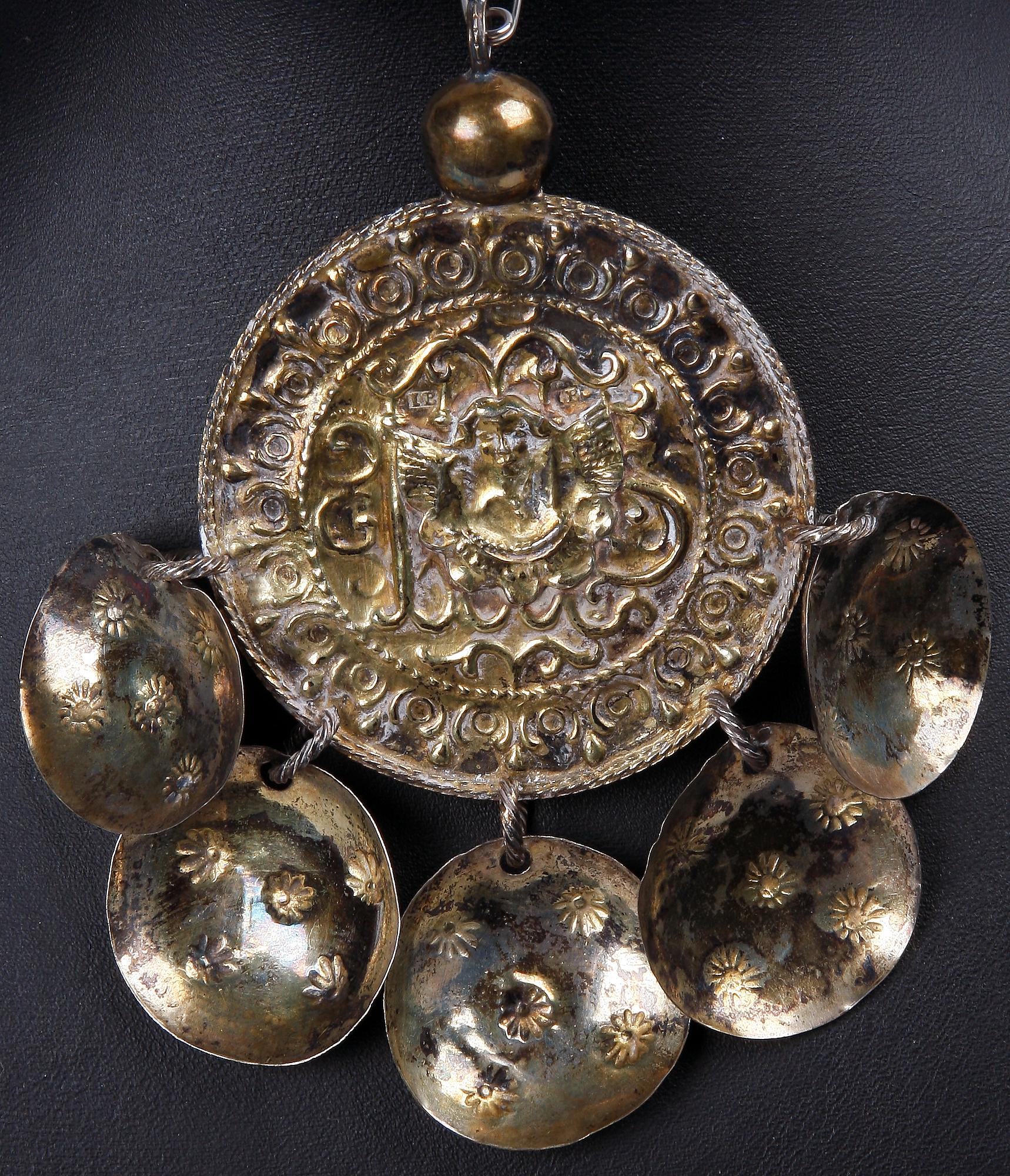 PENNINGKORS, silver, allmoge, Skåne 1800-tal.