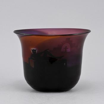 BERTIL VALLIEN, vas, glas, unique, Kosta Boda, signerad.