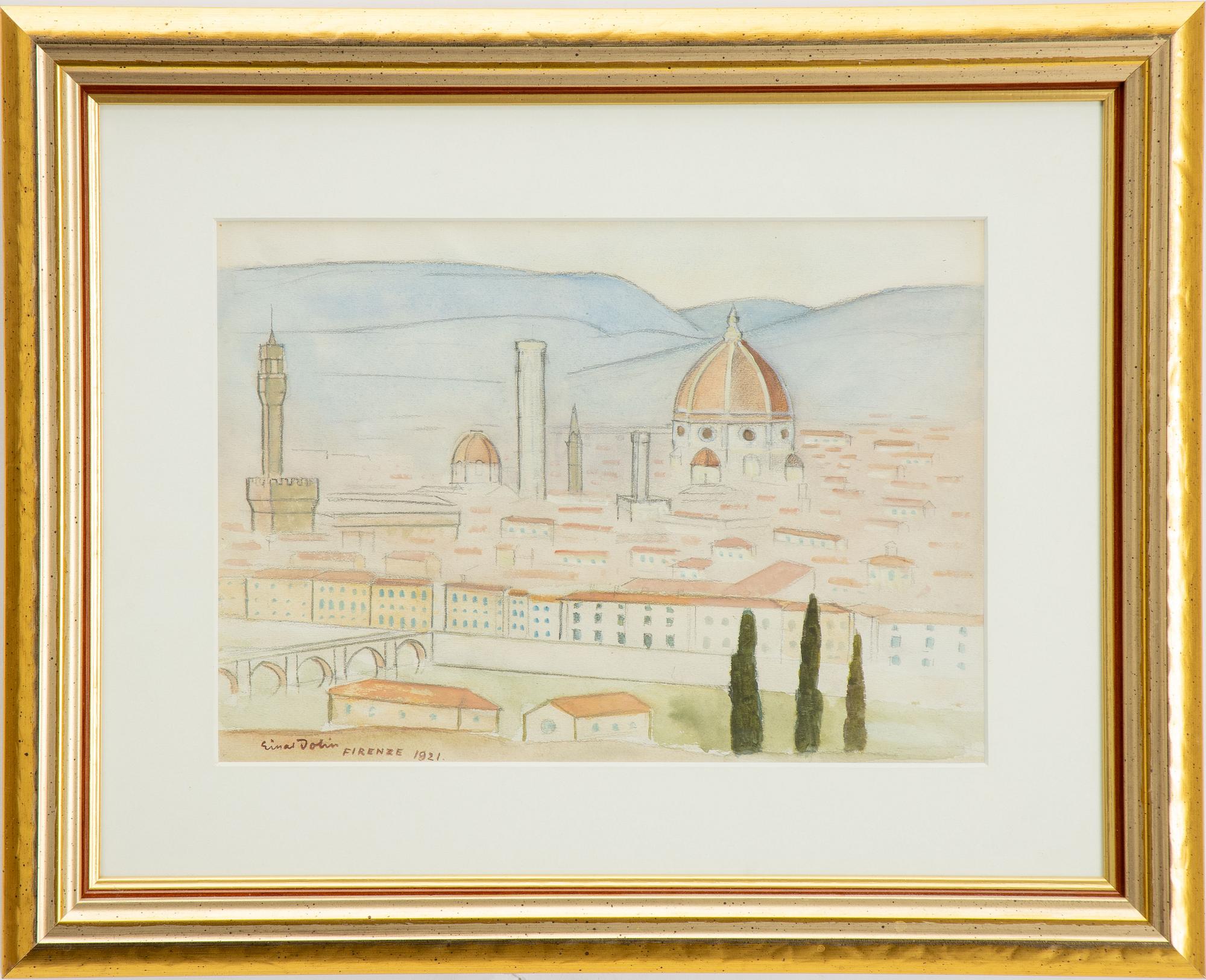 Einar Jolin,  View over Florence.