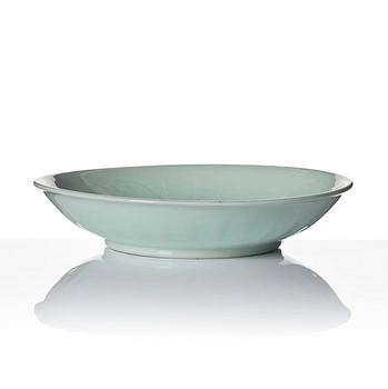 A Chinese celadon dish, first half of the 20th Century.