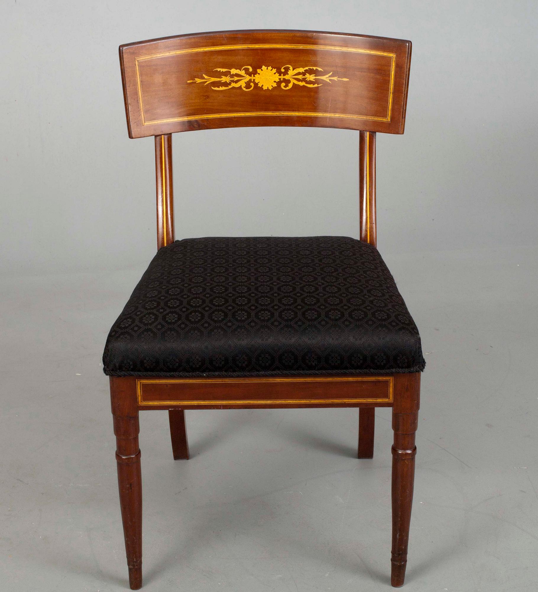 STOL, mahogny, empire. Nordeuropa, 1800-talets första hälft.