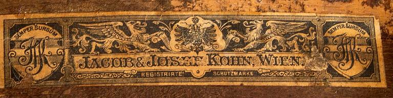 A set of 10 similar Kohn and Fischel chairs early 1900s.