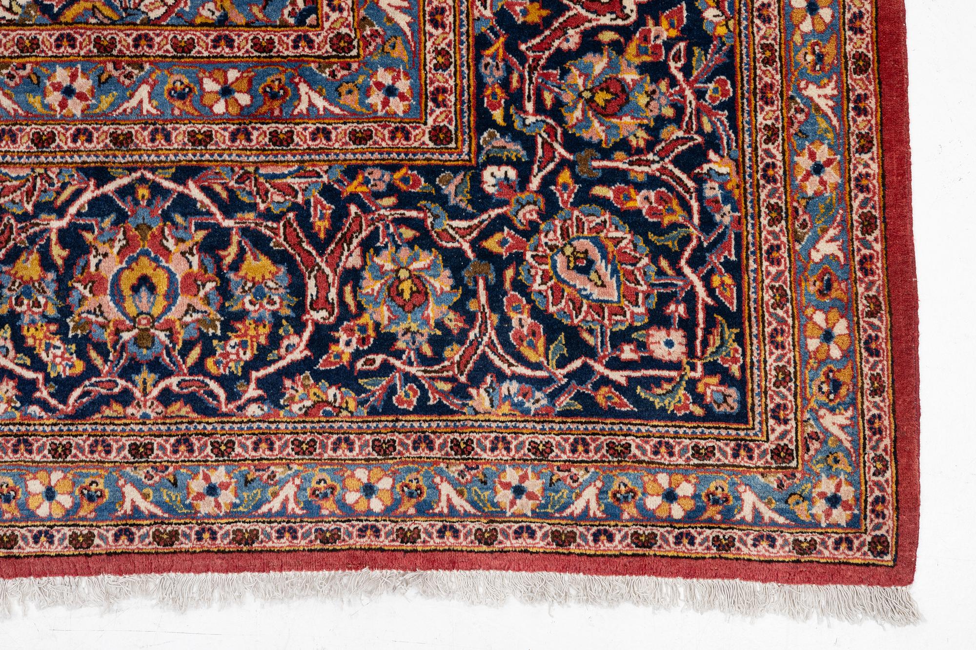 Carpet, Keshan, approx. 435 x 312 cm.