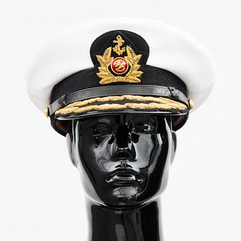 A Finnish naval officer's dress uniform with accessories, mid-second half of 20th Century.