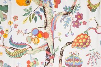 GARDINLÄNGDER, ett par, "Vegetable Tree", Josef Frank, Firma Svenskt Tenn.