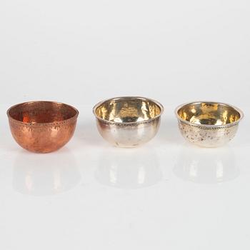 A pair of silver thumblers, mark of Carl Petter Tellander, Jönköping 1762.