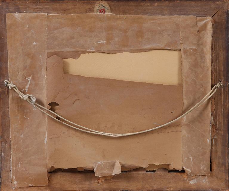 HANDKOLORERADE TRYCK, ett par, omkring sekelskiftet 1800/1900.