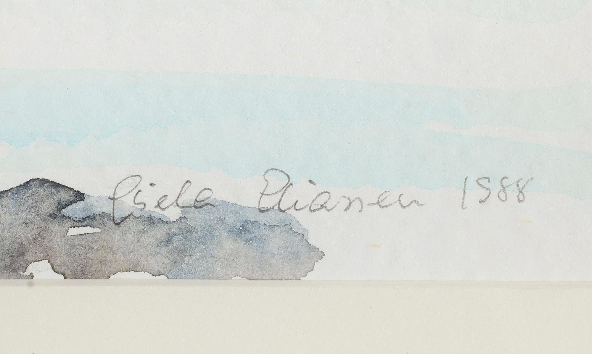 GISELA ELIASSEN, 2 st, akvareller, signerade och daterade 1985 och 1988.