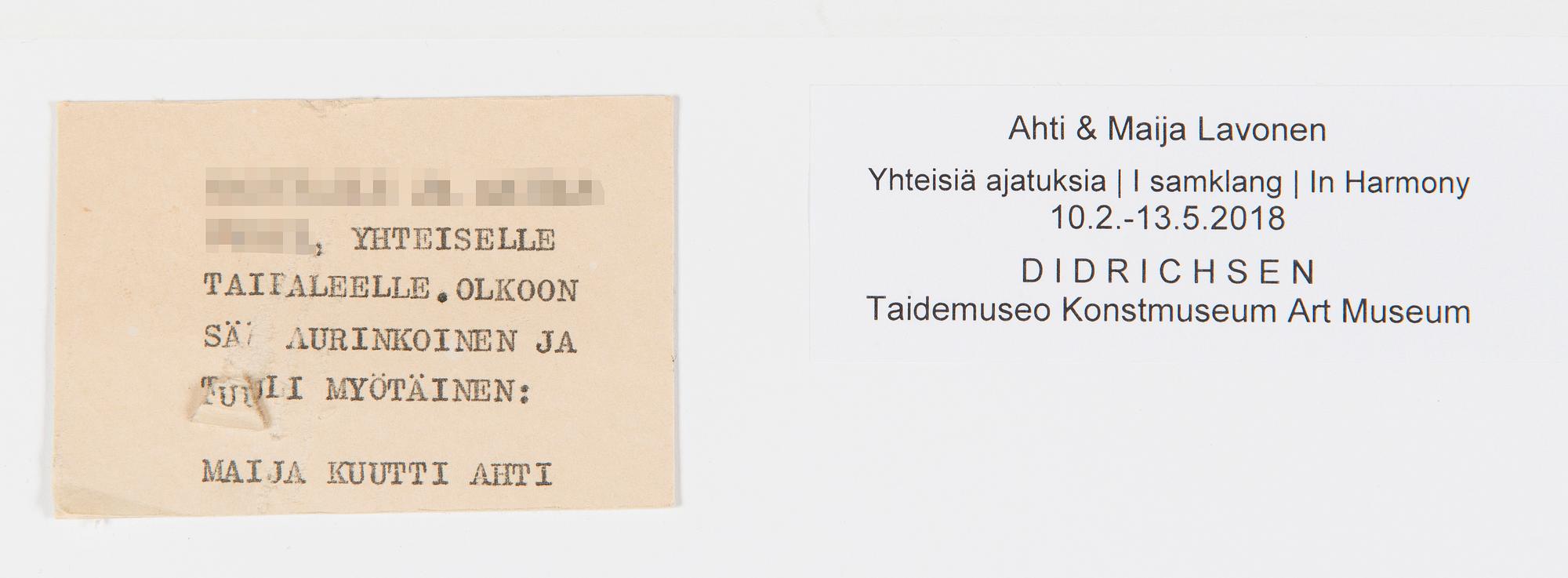 Maija Lavonen, Berglandskap.