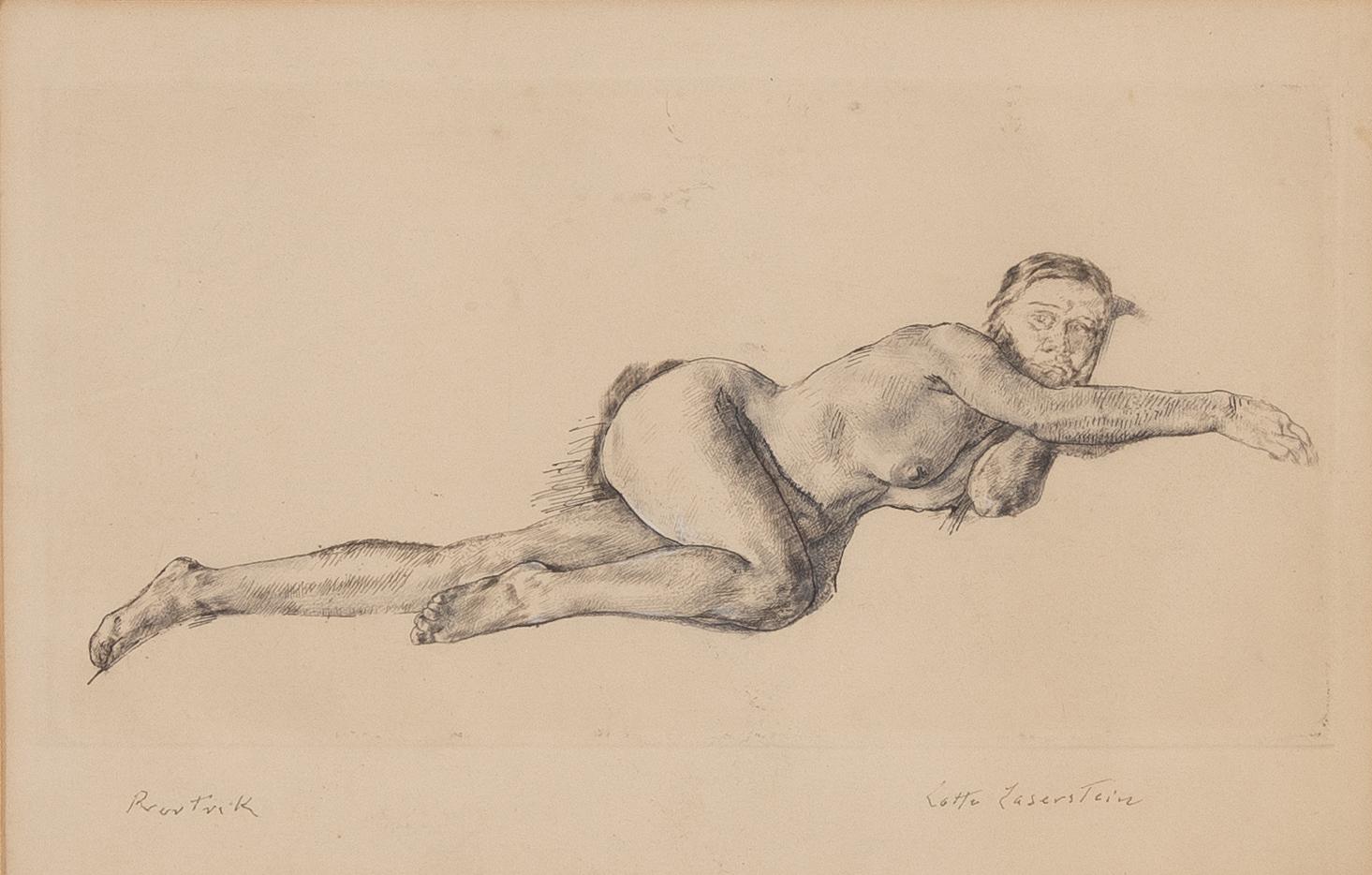 Lotte Laserstein, Reclining nude.