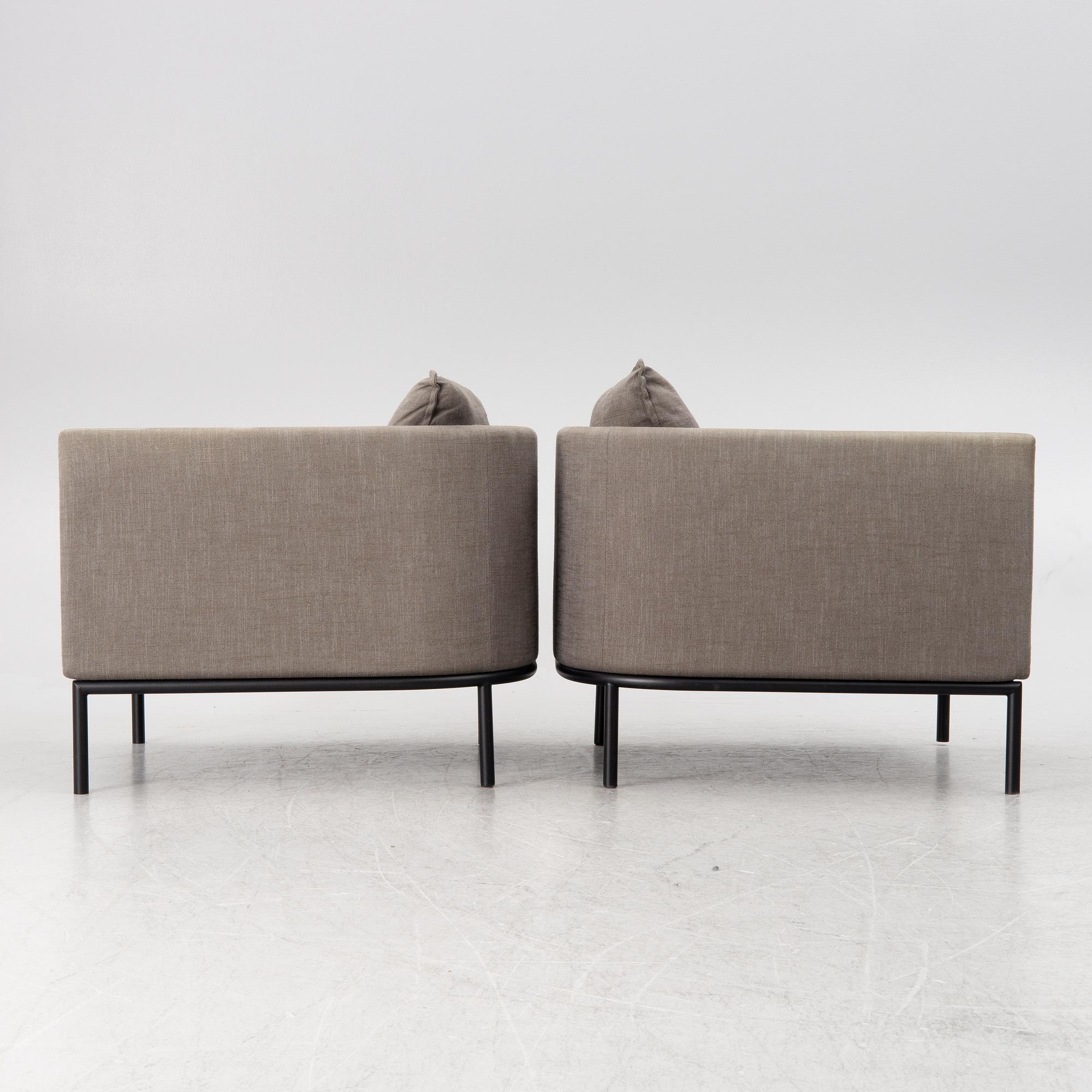 Armchairs, a pair, "Piet", Slettvoll, Norway.