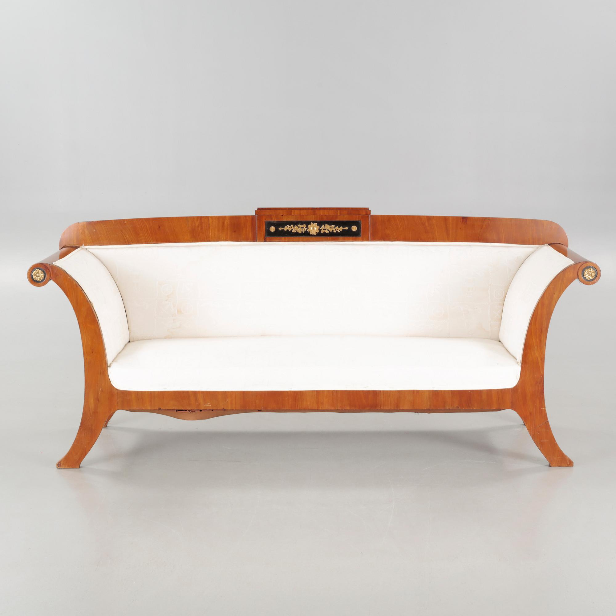 A Swedish Karl Johan sofa, made in the first half of the 20th century.