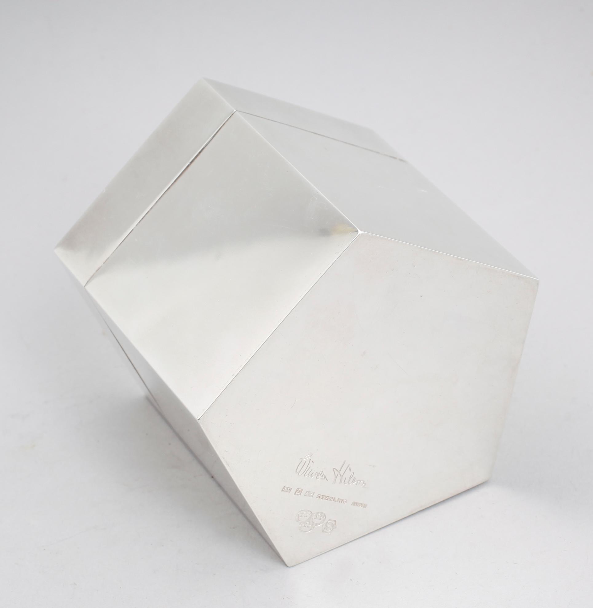LOCKBURK, silver, Wiwen Nilsson, Lund 1972. Vikt ca 241 gram.