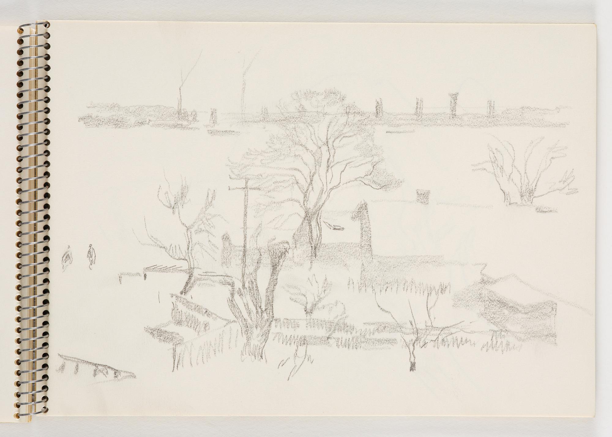 Lotte Laserstein, Skissblock med 19 teckningar varav 1 signerad.