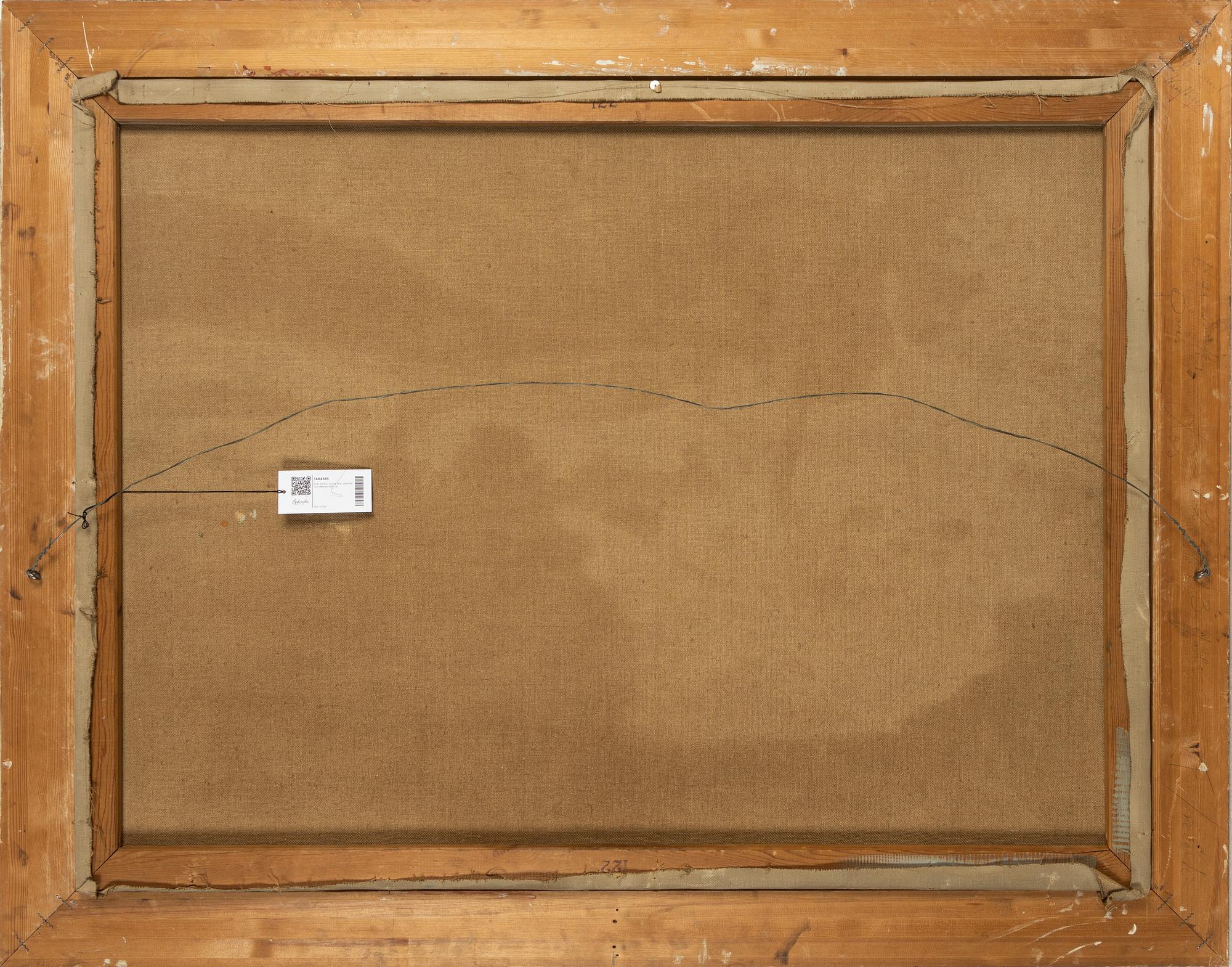 Fritz Kärfve, olja på duk, signerad och daterad 1919.