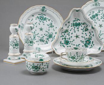 SERVISDELAR, 59 delar, porslin, Meissen, 1900-talets andra hälft.