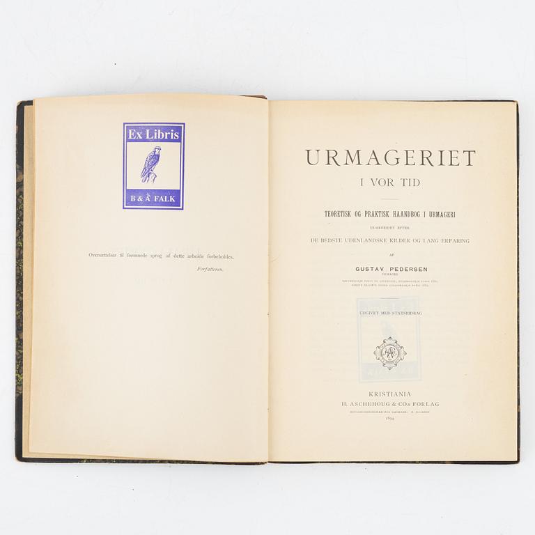 Books about clocks and watchmaking – 3 vols.