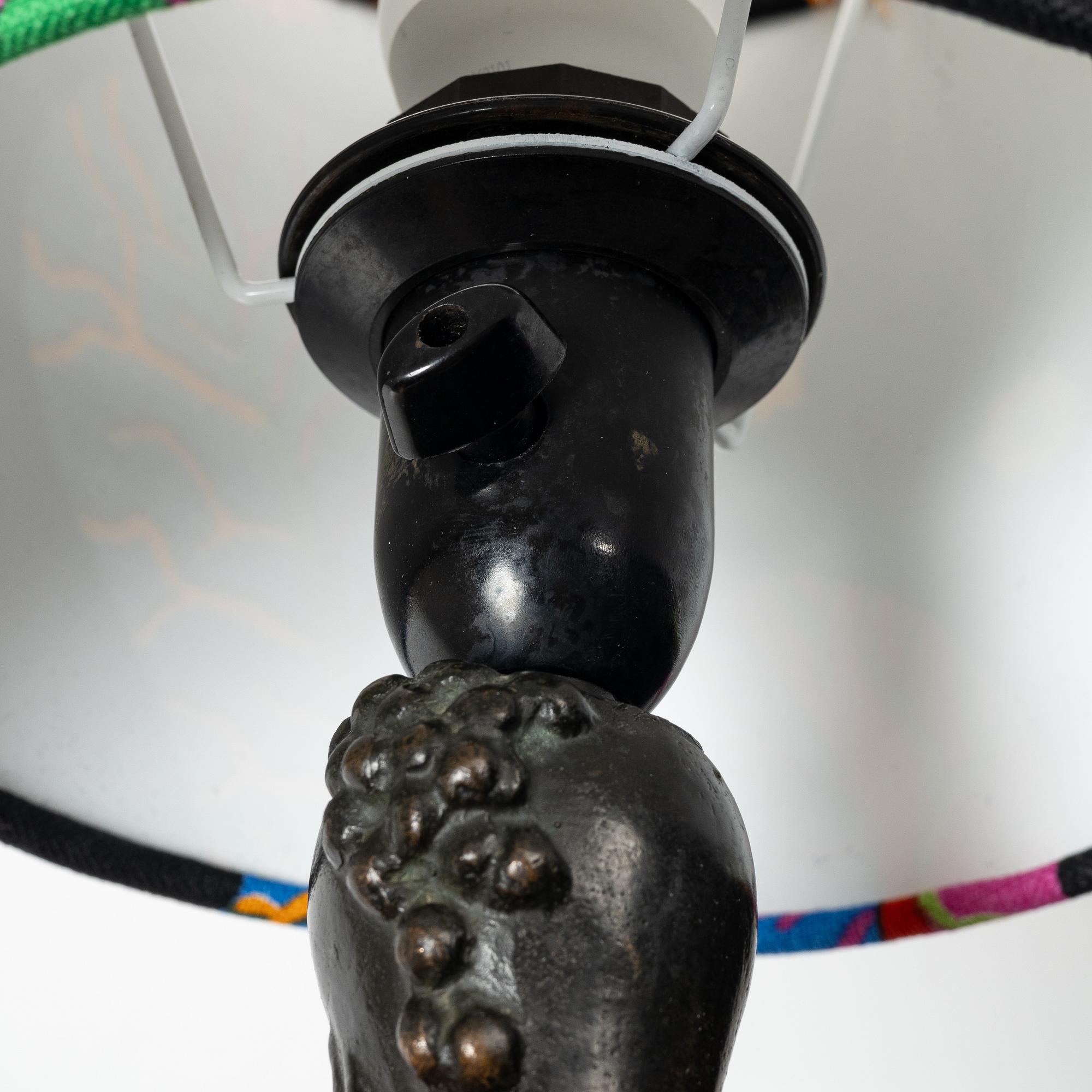 Axel Gute, bordslampa, Herman Bergman.