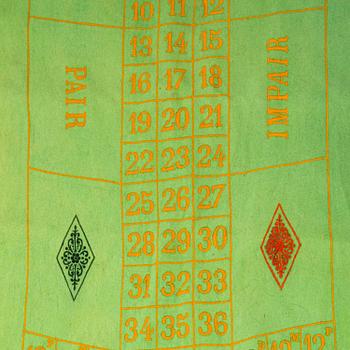 A Roulette wheel, 20th century.