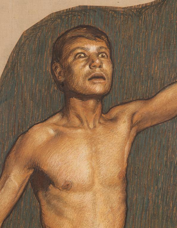 Akseli Gallen-Kallela, "Kullervo Cursing.".