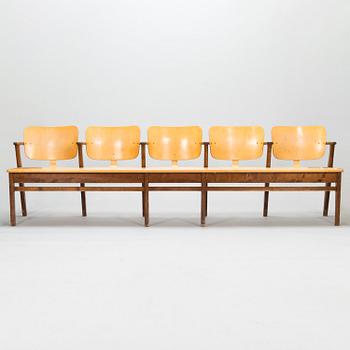 Ilmari Tapiovaara, An early 1950s five-seater 'Domus' bench row.