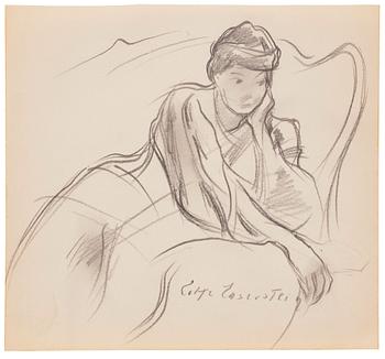 799. Lotte Laserstein, Woman on a Divan.