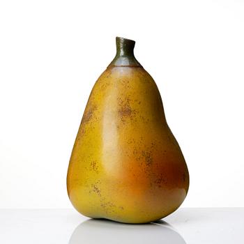 Hans Hedberg, a large faience sculpture of a pear, Biot, France.