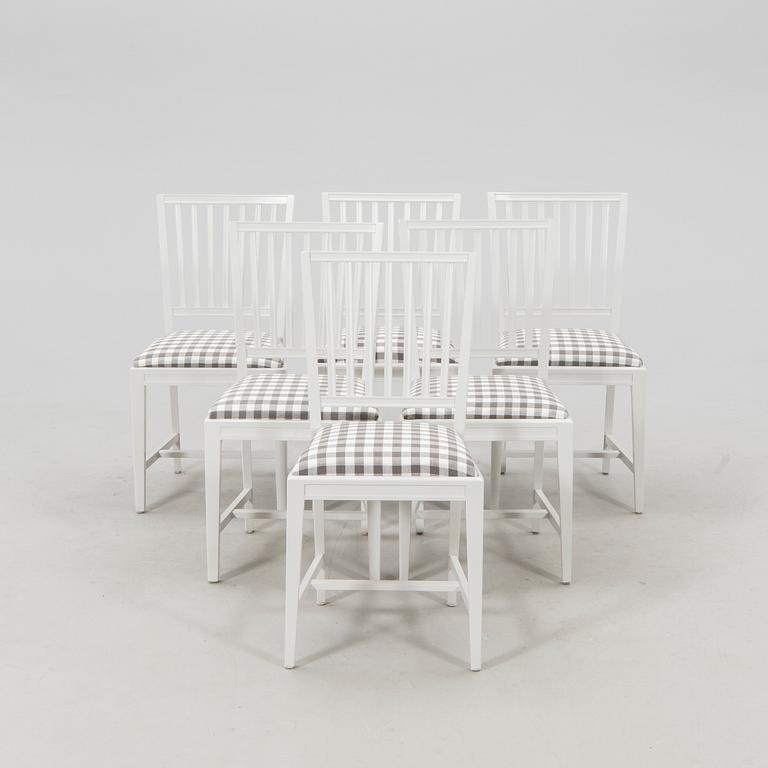 Chairs, 6 pieces "Leksand," late 20th century.