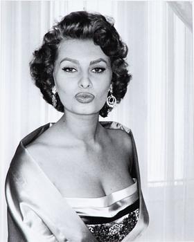 Per-Olow Anderson, "Sophia Loren photographed 1955 in Rome".