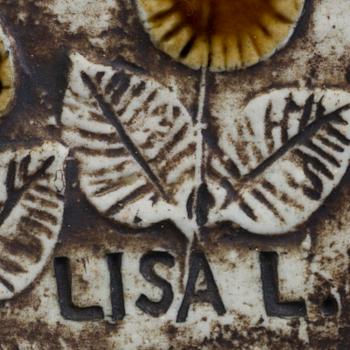 LISA LARSON, stoneware wall relief, Gustavsberg.