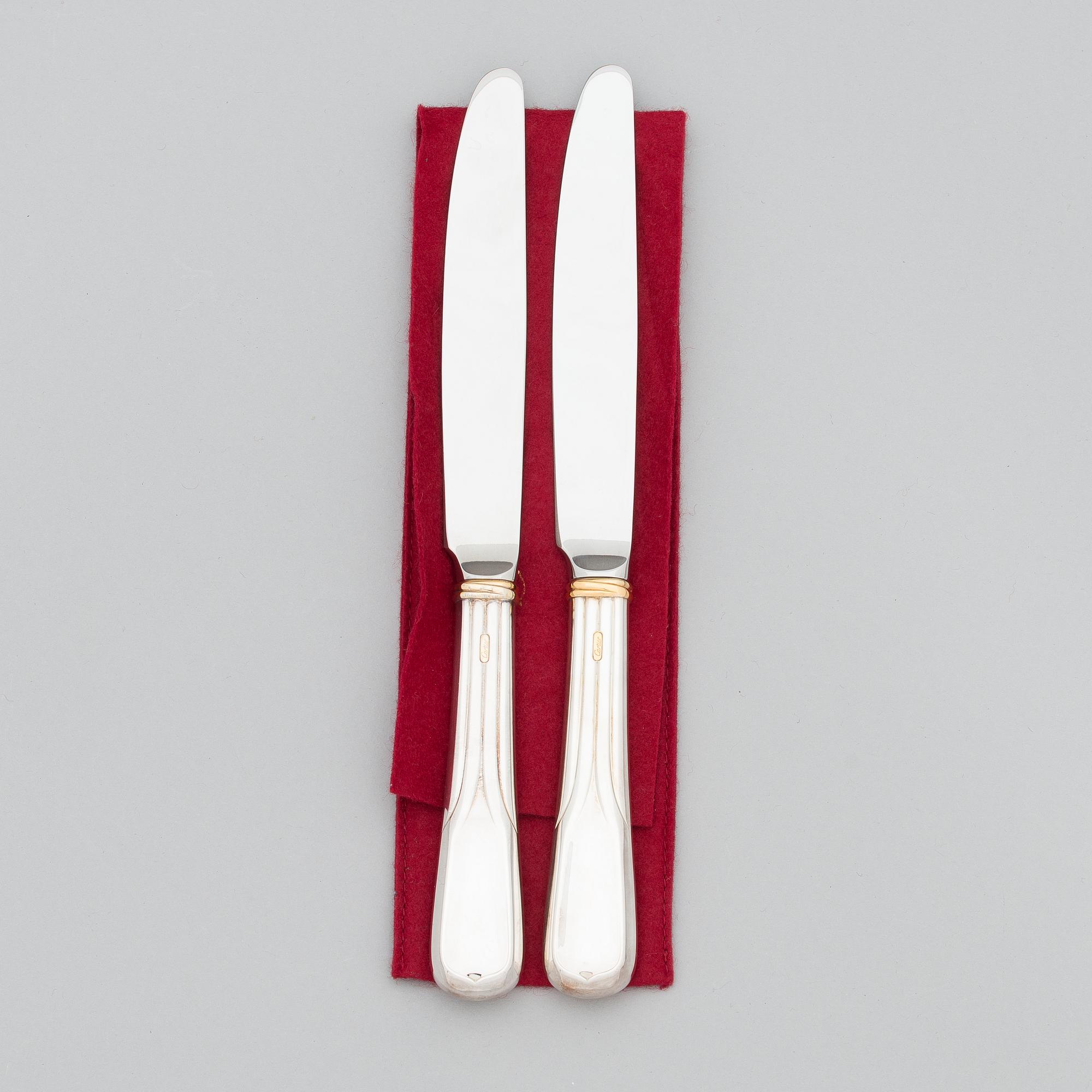 CARTIER, Aterinsarja, 79 osaa, hopeoitu, "Venitienne".