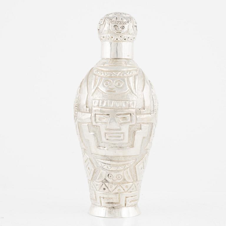 A silver decanter, Peru, second half of the 20th Century.