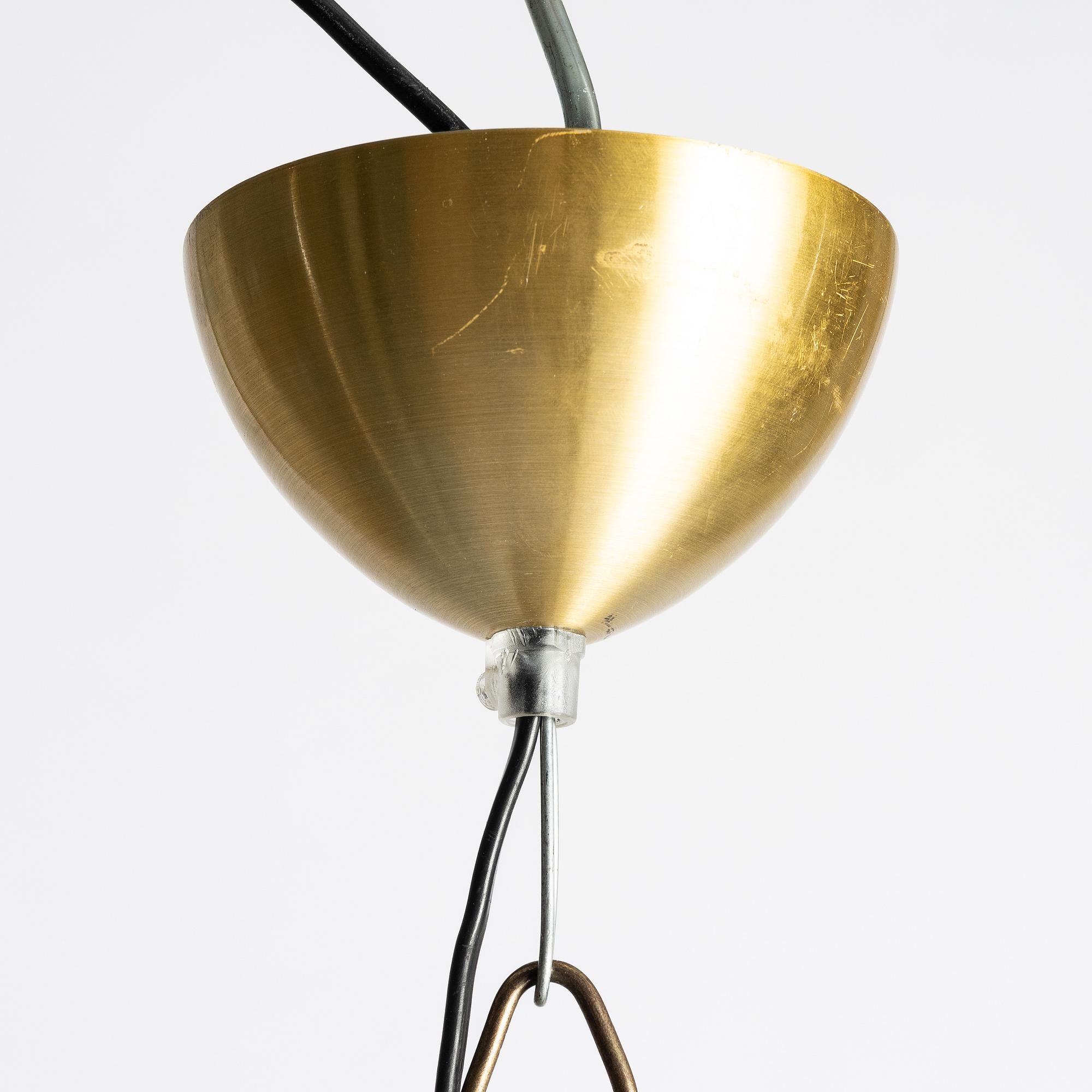 Hans Bergström, ceiling lamp "Kronan", Ateljé Lyktan, 1990s.