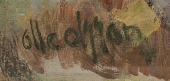 OLLE OLSSON-HAGALUND, oil on canvas, signed,