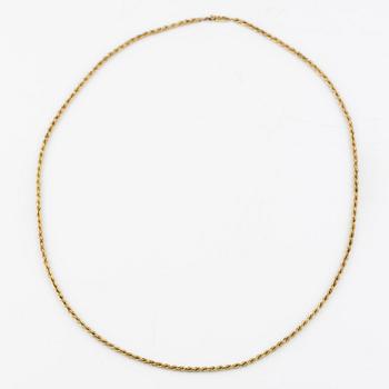 Collier, 18K guld, cordellänk.