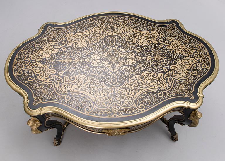 PÖYTÄ, Boulle-tyyli, 1800-luvun loppu.