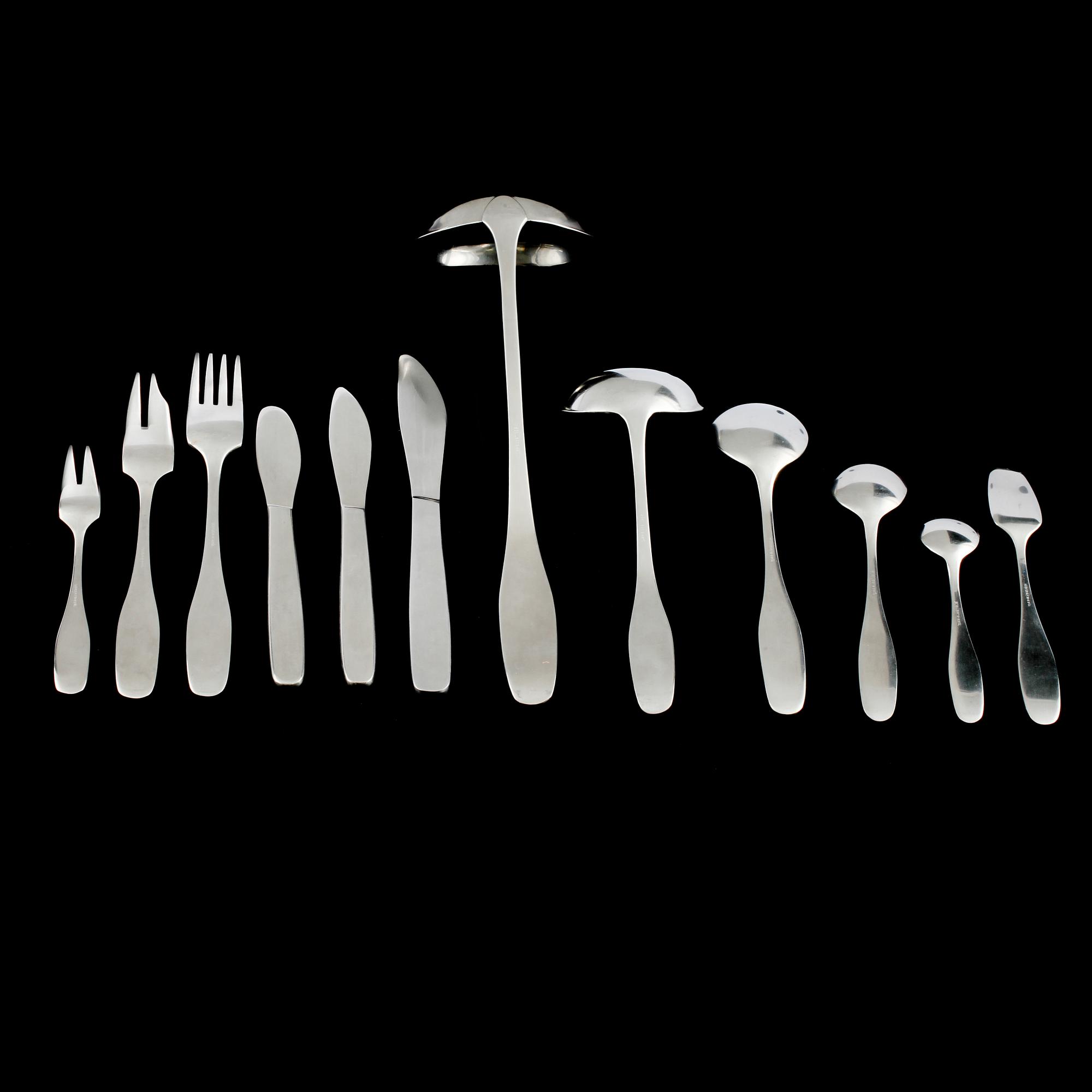BESTICKSERVIS, 104 delar, rostfritt stål, "Servus", Sigurd Persson, formgiven 1954.