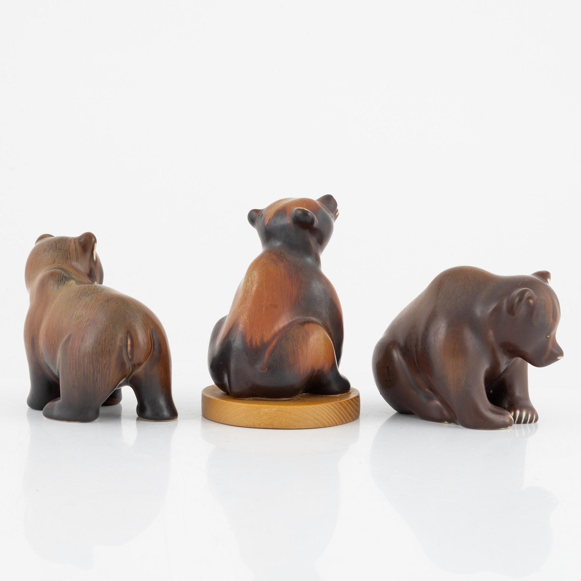 Gunnar Nylund, a group of four stoneware figurines, Rörstrand.
