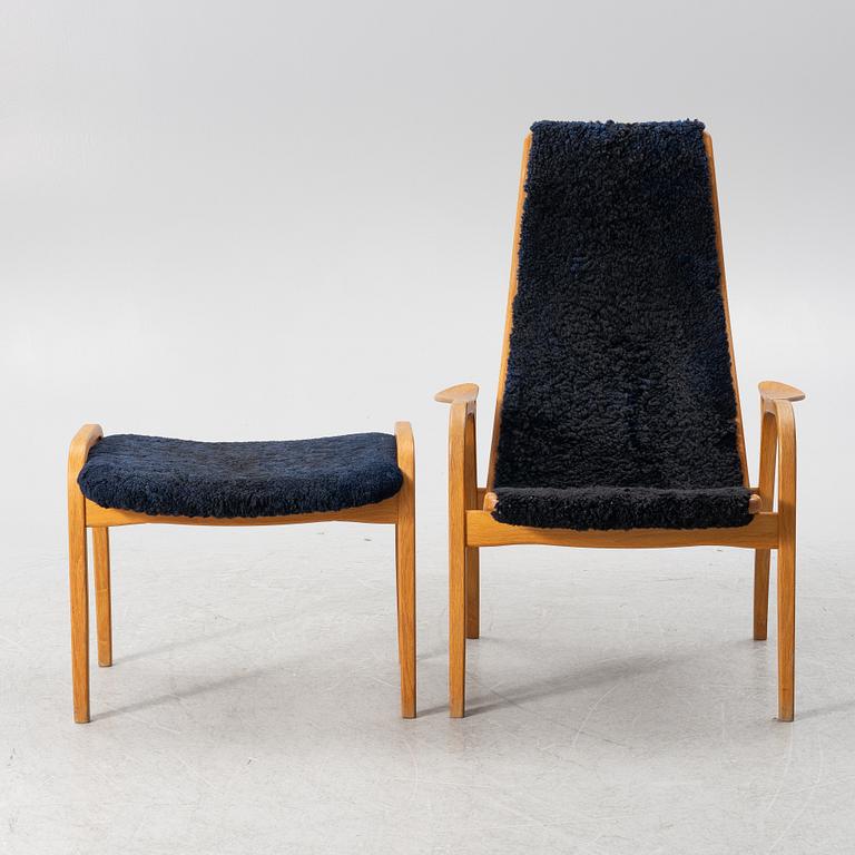 Yngve Ekström, a 'Lamino' armchair with ottoman, Swedese.